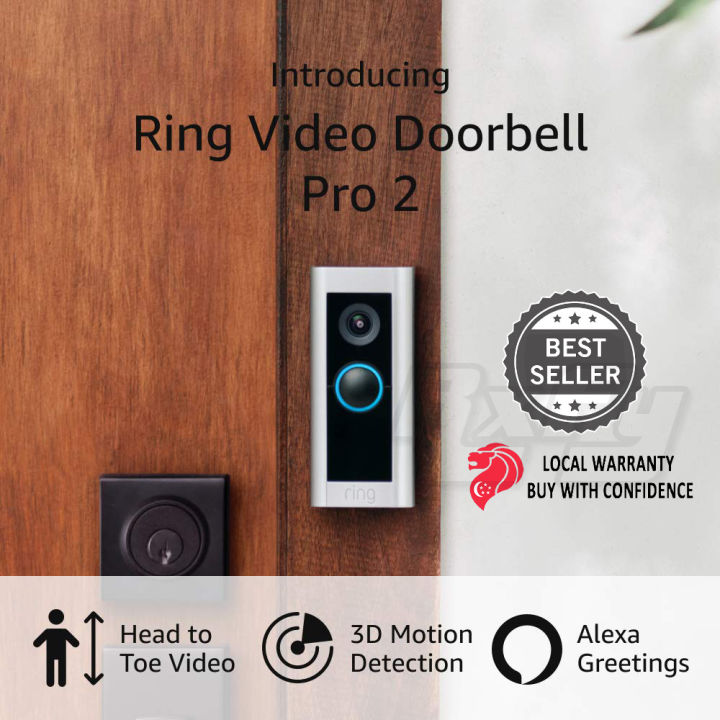 Ring Pro Video Doorbell door bell cctv camera door viewer alexa