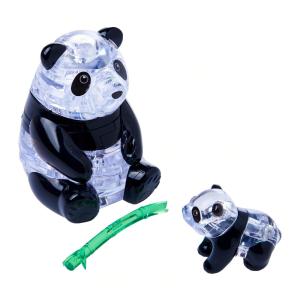 Play N Learn Jigsaw Puzzle 3D Crystal Puzzle Panda & Baby Set Gift