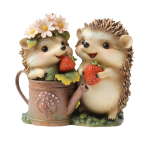 Đáng yêu hedgehogs trang trí thảm cỏ Cổ Phần thời tiết thích hợp cho các khu vườn patios và cảnh quan đánh dấu