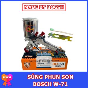 Súng Phun Sơn BOCSH W-71 400ml - Ứng Dụng Phun Cửa Sắt Phun Hàng Rào Phun Pu - Tia Phun Đều Mịn