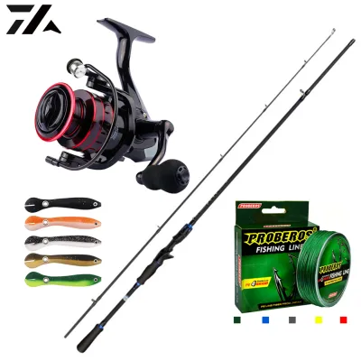 Casting Fishing Full Kit Casting Rod 1.65M/1.8M/2.1M/2.4M Fishing Rod with HK EVA Grip Baitcasting Reel and Fishing Accessories Fishing Lures Fishing Set Fishing Tackle Combo