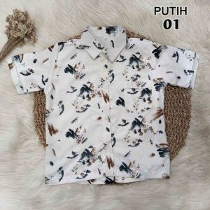 BAJU KEMJA ANAK LAKI LAKI/BAJU ATASAN LENGAN PENDEK ANAK/BATIK ANAK