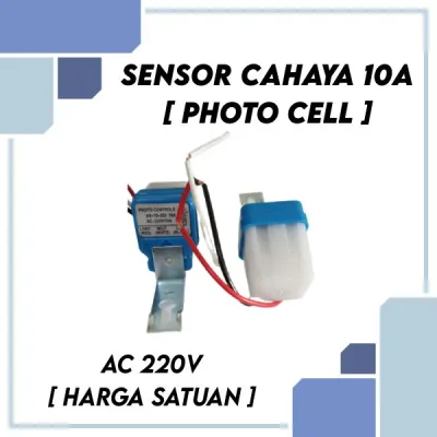 Photo Cell Fotocell Saklar Otomatis Sensor Cahaya 220V 10A / 12v 10A