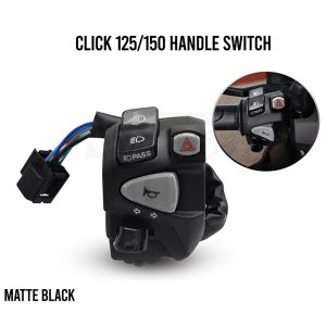 NEW Carbon Handle Switch For Honda Click with Pssing Light Hazard Light PLug and play (LEFT SIDE)