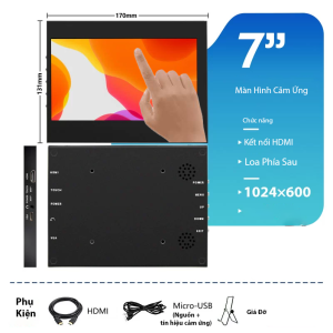 Màn hình cảm ứng 7 inch 1K / 97 inch 2K raspberry pi giám sát camera cao cấp di động rời