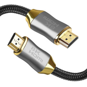 【HDMI 8K Certified】HDMI 2.1 Certified Cable 8K/60Hz 4K/120Hz 2K144Hz Ultra High-Speed 48Gbps Cable 3D HDR Cable for PC Laptop HDTV PS5 PS4 Splitter Switch Audio Video