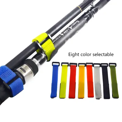10Pcs Fishing Tackle Accessories Reusable Fishing Rod Ties Holder Strap