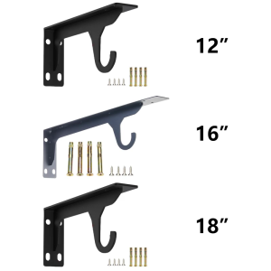 Cold Rolled Steel Shelf Brackets 110kg Load Rating Wall Mount Hardware Accessory for Kitchen Laundry Room Organization