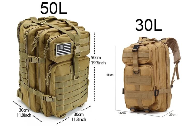 Camel%20Tactical%20Men's%20Backpack%20Travel%20Bag%20Outdoor%20Survival%203P%20Assault%20Bag%20EDC%20Molle%20Hiking%20Bag%20Hunting%20Bag%2030L%2045L%20-%20Image%208
