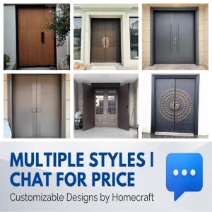 Luxury Villa Entrance Door Bespoke Landed Property Gate Smart Security Armored Door Customize Size Design Color Singapore High-End Home