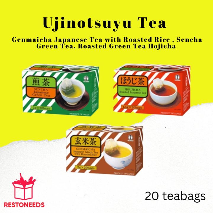 Ujinotsuyu Tea Genmaicha Japanese Tea with Roasted Rice , Sencha Green