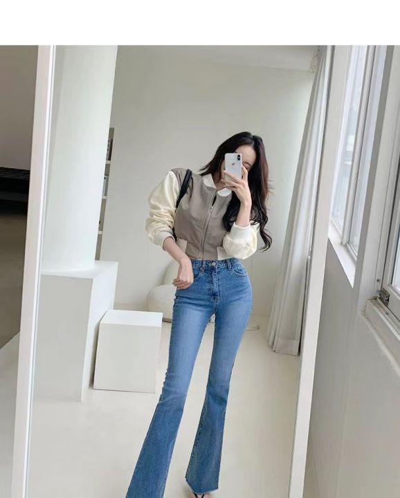 Amazon.com: Streetwear Baggy Jeans Vintage Y2k Ripped Edge Patchwork Low  Rise Denim Pants Korean Women's Pants Blue S : Clothing, Shoes & Jewelry