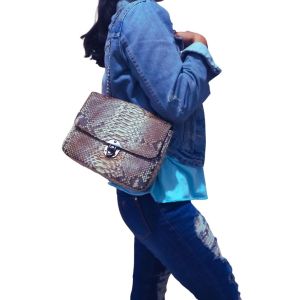 tas wanita kulit asli ular phyton limited