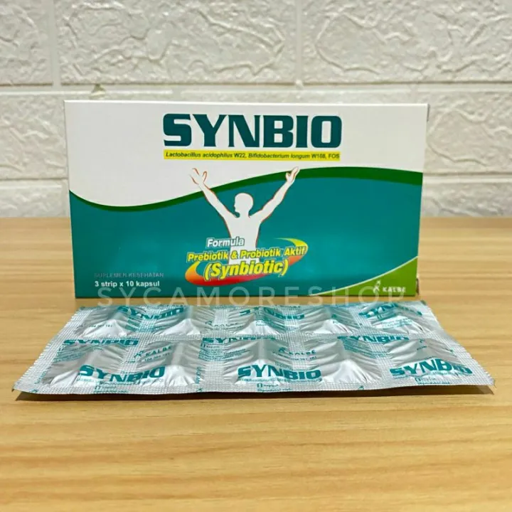 Synbio Capsule Synbio Suplemen Probiotik Prebiotik Dewasa per Box isi 30 Kapsul ...
