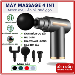 Máy Massage Cầm Tay Mini Súng Massage Cầm Tay Mini Toàn Thân 6 Cấp Độ Chuyên Sâu Đa Năng