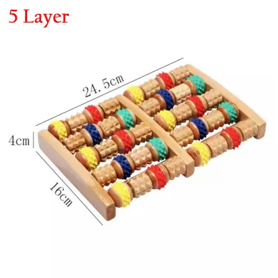 Foot massage Wooden Roller Massager Reflexology Hand Foot Back Body Therapy Fashionapple UMISKY