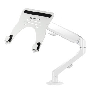 Laptop Monitor Arm Laptop Holder With Arm Portable Arm Desktop LCD Double Screen Pneumatic Lifting Rotating Display Mechanical Arm Elevated Rack