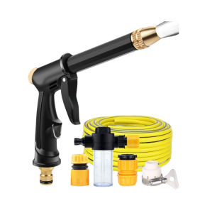 High-pressure car wash water gun 5-15M Portable Water Hose Nozzle Water Jet Car Wash