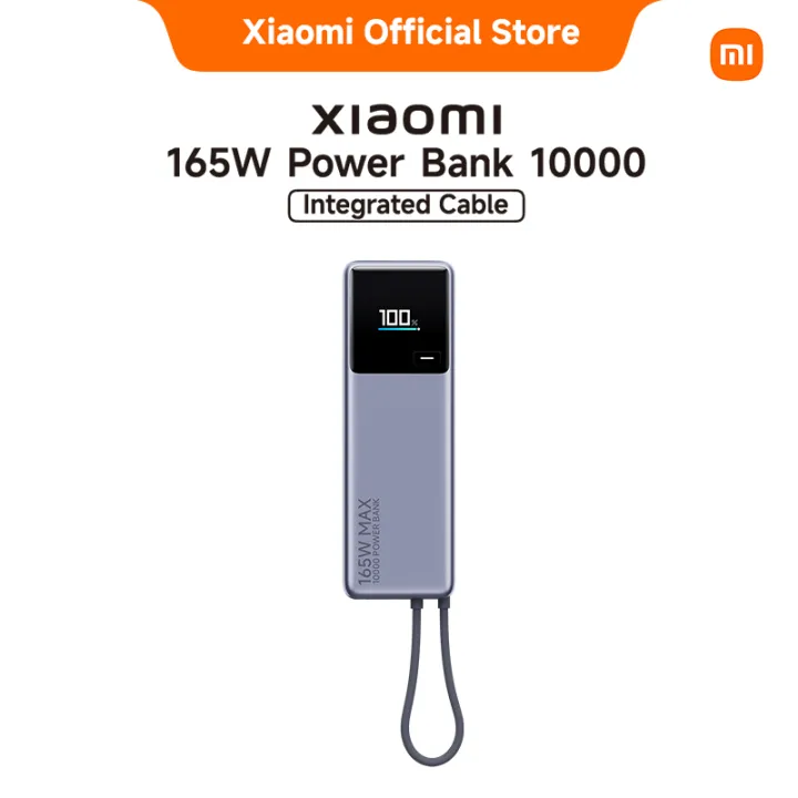 Xiaomi 165W Power Bank 10000mAh (Integrated Cable) | Lazada Singapore