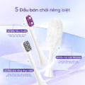 Bàn Chải Điện MASUTO HyperUVsonic Khử Trùng UV Tích Hợp Rửa Mặt, Nhỏ Gọn,Trắng Răng, Giảm Ố Vàng, Bàn Chải Bảo Vệ Nướu. 
