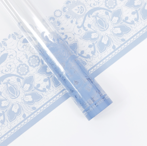 Kertas Bunga Buket Motif Batik Flower Wrapping Paper Batik Transparan Cellophane KB6129