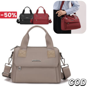 YOOXI กระเป๋ามือ กระเป๋าไหล่สายรัดไหล่ แฟชั่นสตรีกันน้ำ ผ้าไนลอน มีซิปถุงคุณภาพดี