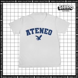 Oversize Ateneo Design T-shirt Poly Cotton Roundneck Ateneo Blue Eagles -T-shirt Graphic Printed Top .C