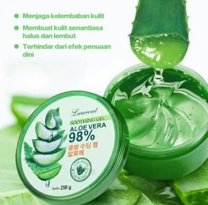Laurent Gel Lidah Buaya 250 Gr Soothing Gel 98% Aloe Vera BPOM