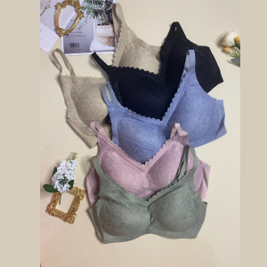 Bra Wanita Push Up Mengangkat Payudara Seamless Tanpa Kawat | Bra Remaja | Zivva Bra Flower