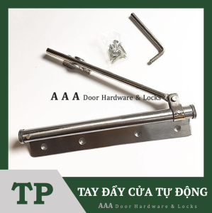 Bản lề cửa tự động INOX 304 Tay đẩy cửa dùng cho cửa nhôm sắt gỗ