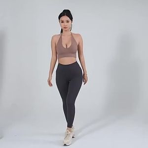 Bowen 【S-L】Plus Size Women Bra Halter Adjustable Shoulder Strap Push up Deep V Bare Back Thread Backless Lingerie