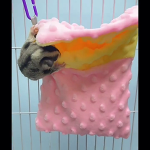 Winter Sugar Glider Sleeping Bag Pet Sugar Glider Budgies Warm Hammock Cage Pouch Hangings Sleep Sacks Pet Product