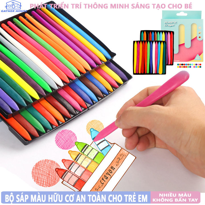 12 bút sáp tô màu cho bé | Shopee Việt Nam