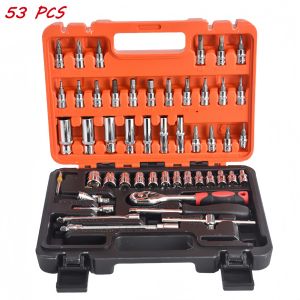 82 Pcs Tools Socket Wrench Set Car Torque Tool Box Motorcycle Auto Repair Tools