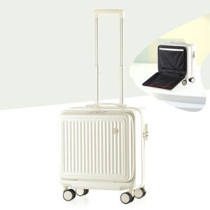 Front Opening Trolley Suitcase Universal Wheel 18 Inch Small Boarding Luggage Men and Women Fashion Suitcase