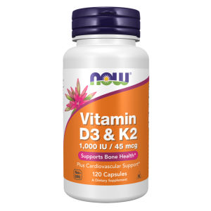 Viên uống Vitamin D3 K2 Now giúp xương chắc khỏe thúc đẩy hấp thụ canxi hiệu quả tăng đề kháng - - Hỗ trợ sức khỏe tim mạch & chuyển hóa canxi - Phù hợp cho người ít tiếp xúc ánh nắng ăn uống thiếu hụt vi chất