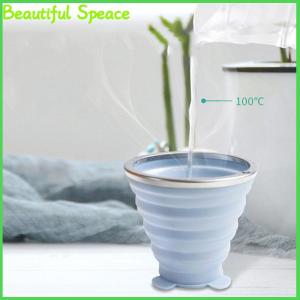 Beautiful Folding Cup Foldable Collapsible Telescopic Silicone Water Bottle Teacups