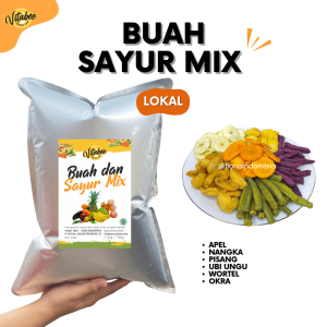 Keripik Buah dan Sayur Mix 1KG - Vitabee Nangka Apel Wortel Apel Salak Pisang