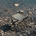 CAMPINGMOON Ultralight Folding Stool Chair Portable Foldable Camping Seat Pack with Storage Bag Folding Aluminum Alloy Canvas Cotton BBQ Hiking Picnic Fishing Beach Outdoor Travel Heavy Duty Original Camping Moon. 