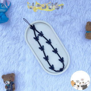 Strap Phone Seri Solid Black - Gantungan Handphone dengan Tali Lanyard / Strap Hp Solid Black