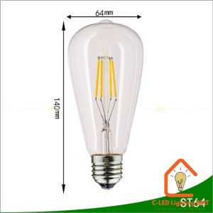 Đèn LED trang trí nội thất ngoại thất bóng đèn led Edison ST64 A60 G80 G45 bền đẹp tiết kiệm điện - 08520050