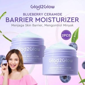 Glad2Glow Blueberry Moisturizer Cream 5% Ceramide Skin Barrier XX322