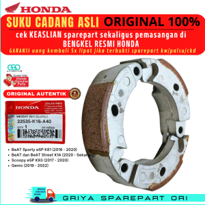Kampas ganda Beat deluxe Original Kampas kopling Otomatis Beat Street New Led Kampas Kopling ganda Scoopy donat Ori Scoopy New Honda Genio K16 Original AHM