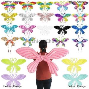 [COD] Fashion Change Colorful Angel Butterfly Wing Balloon Happy Birthday Childrens Day Boy Girl DIY Party Decorations Back Hanging Foil Balloon Toy