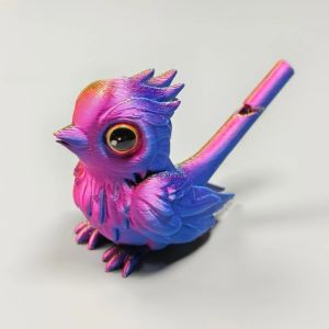 TU3Y Gradient Bird Whistle 3D Printed Water Injection Bird Flute Toy Gifts Instrument Whistle For Home Desktop Ornament
