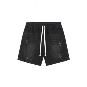 Quần Short Jean xước Nam Form Trên Gối Cạp Chun Co Dãn Thoải Mái Dễ Chịu