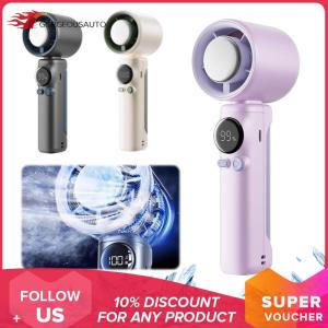 Portable Hand Held Personal Turbo Fan 199 Gear Speed Wind USB Rechargeable Portable Hand Fan for Outdoor Camping Travel