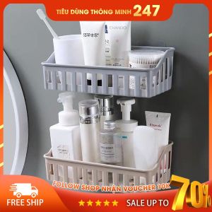 Kệ để đồ dán tường cho phòng tắm và nhà bếp (Giao ngẫu nhiên mẫu)