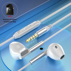Linjn 3.5mm/Type-C noise canceling headphone wired headphones bass HiFi wired earphone earbuds stereo mic earphone with wire