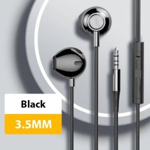 COUPLECOL 35mm/Loại C Tai nghe có dây. Âm thanh nổi HiFi Âm thanh vòm HiFi 9D Tai nghe loại C Âm thanh nổi Điều khiển đường dây Tai nghe âm thanh vòm Sử dụng trong thể thao.
